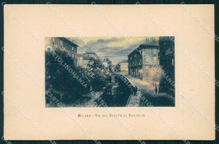 Milano Città Vecchio Naviglio in Via Senato cartolina KF2550 – fronte