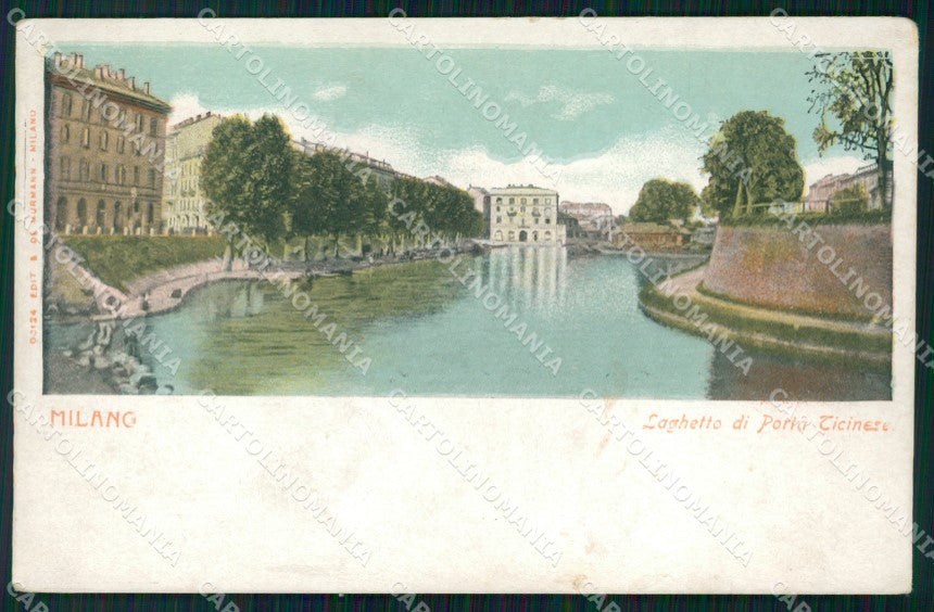 Milano Città Laghetto di Porta Ticinese STRAPPINO cartolina KF2563 – fronte