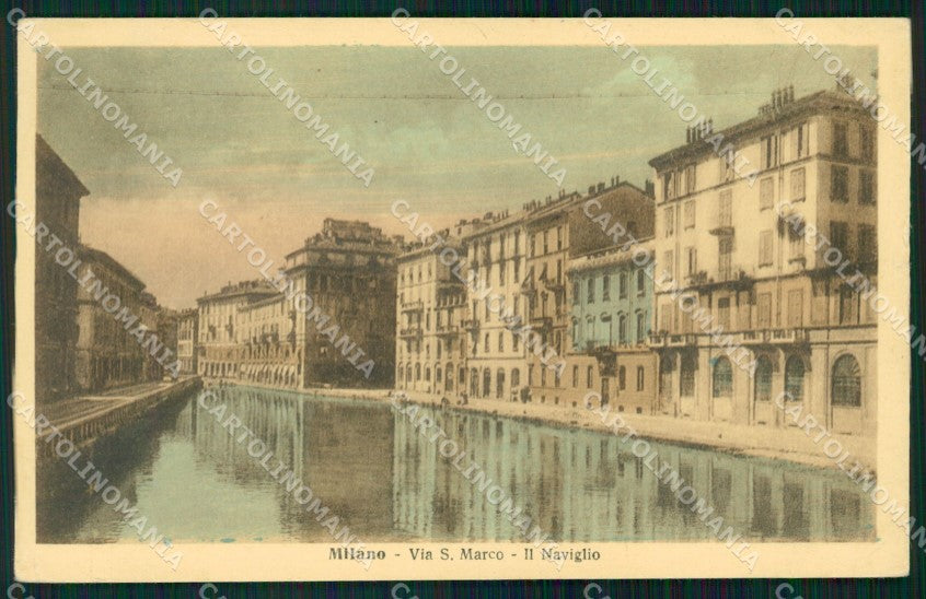 Milano Città Via San Marco Naviglio STRAPPINO cartolina KF2573 – fronte