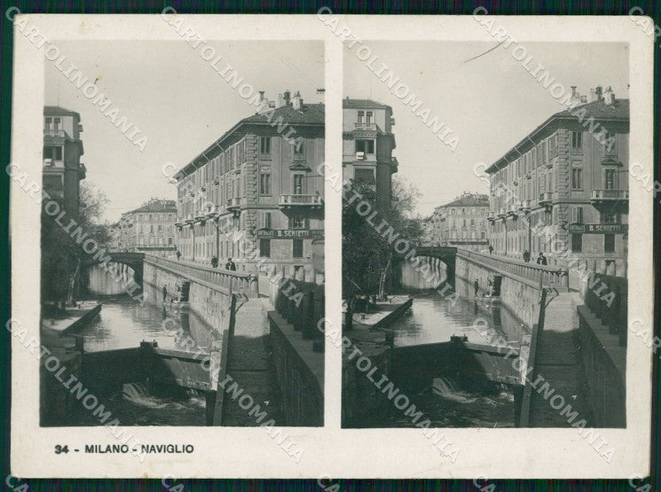 Milano Città Naviglio Foto 12X9 cm KF2581 – fronte