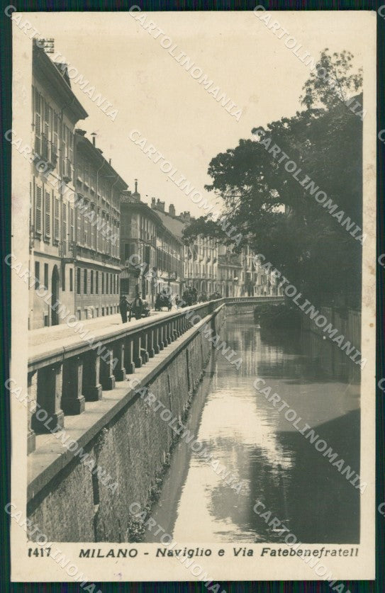 Milano Città Via Fatebenefratelli Naviglio Foto cartolina KF2601 – fronte