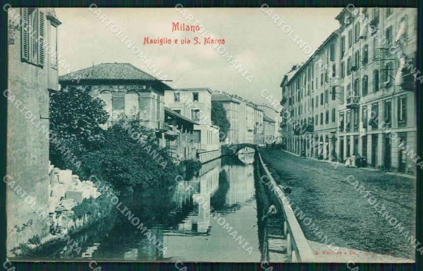 Milano Città Via San Marco Naviglio cartolina KF2605 – fronte