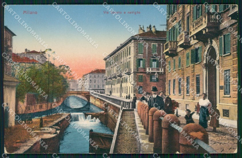 Milano Città Via Senato Naviglio cartolina KF2607 – fronte
