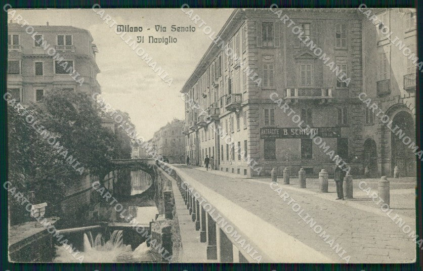 Milano Città Via Senato Naviglio cartolina KF2617 – fronte