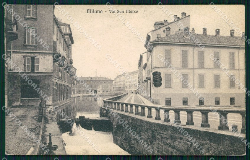 Milano Città Via San Marco Naviglio cartolina KF2621 – fronte