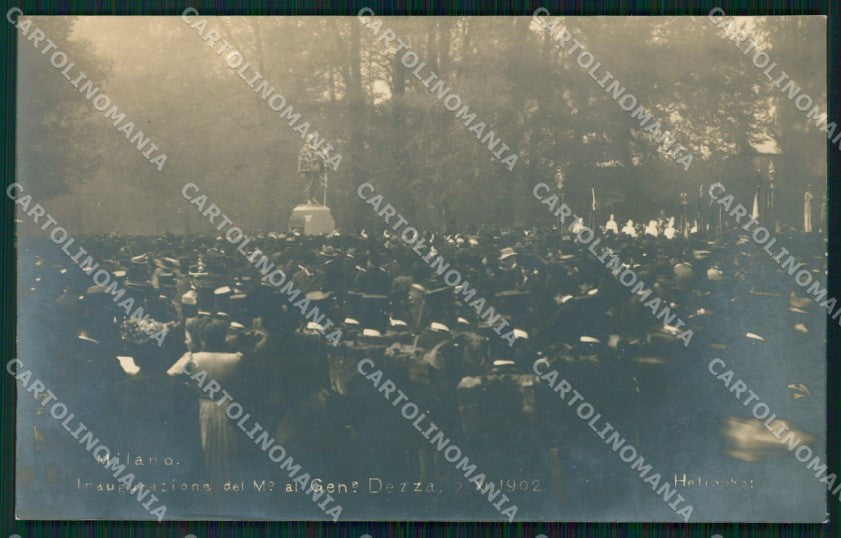 Milano Città Via Senato Inaugurazione Monumento Dezza Foto cartolina KF2637 – fronte