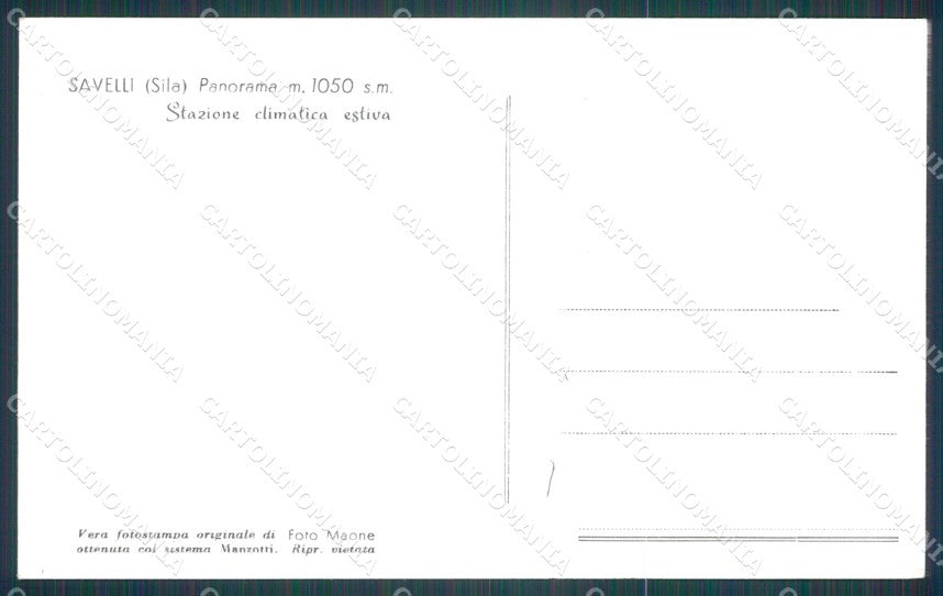 Crotone Savelli Foto cartolina KF2646 – retro