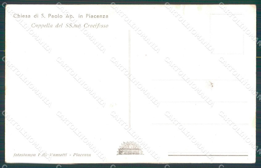 Piacenza Città Chiesa San Paolo Apostolo STRAPPINO Foto cartolina KF2648 – retro