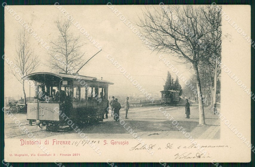 Firenze San Gervasio Tram cartolina KF2692 – fronte