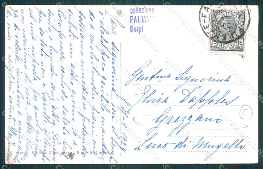 Firenze Borgo San Lorenzo Ronta Pecore PIEGA cartolina KF2696 – retro