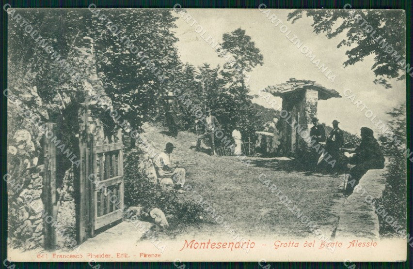 Firenze Montesenario Grotta Beato Alessio cartolina KF2697 – fronte
