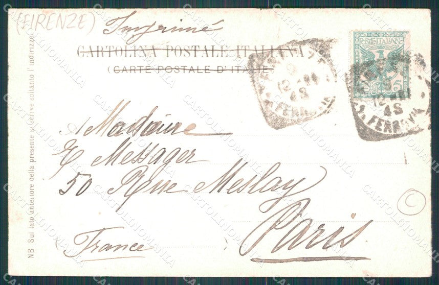 Firenze Montesenario Grotta Beato Alessio cartolina KF2698 – retro
