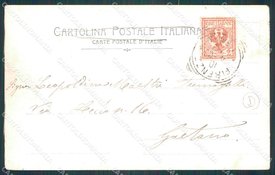 Firenze Mugello Manovre Militari 1902 cartolina KF2711 – retro