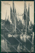 Forlì Cesenatico Porto Canale Barche RIFILATA cartolina KF2805 – fronte