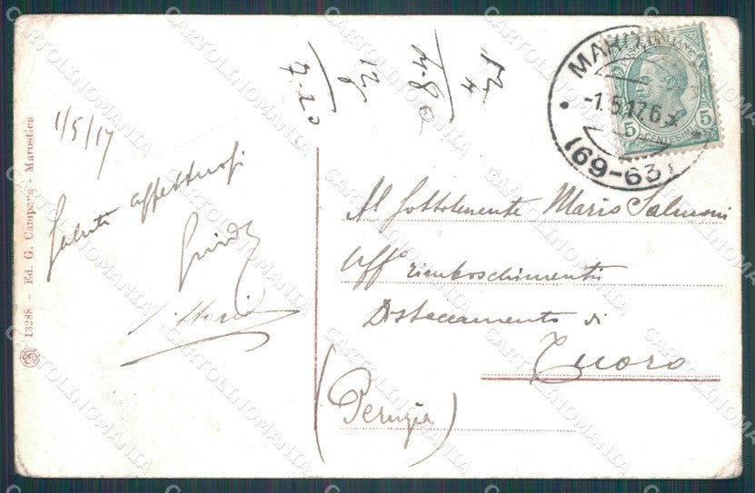 Vicenza Marostica PIEGHE cartolina KF2820 – retro