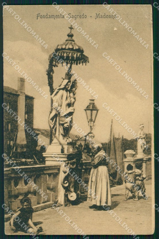 Venezia Chioggia Fondamenta Sagredo PIEGHINE cartolina KF2823 – fronte