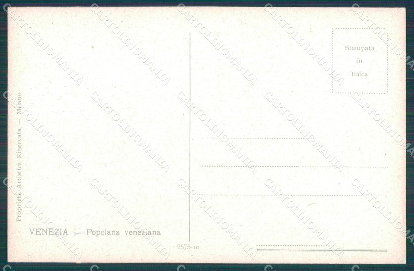Venezia Città Costumi cartolina KF2829 – retro