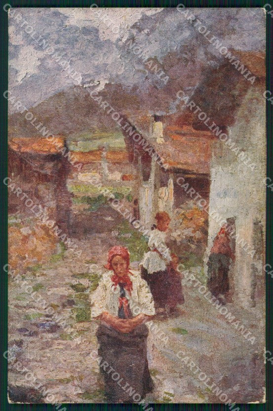 Venezia Città Esposizione d'Arte Leonardo Bazzano Cogne cartolina KF2830 – fronte