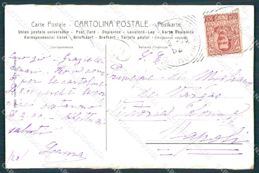 Firenze Città Substermans Ritratto Figlio Federigo III Stengel cartolina KF2836 – retro