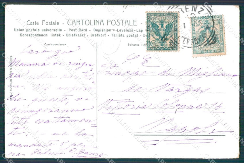 Firenze Città Murillo Vergine Col Figlio Stengel cartolina KF2837 – retro