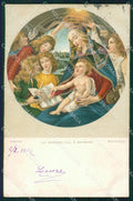 Firenze Città Botticelli La Vergine Col Santo Bambino Stengel cartolina KF2841 – fronte
