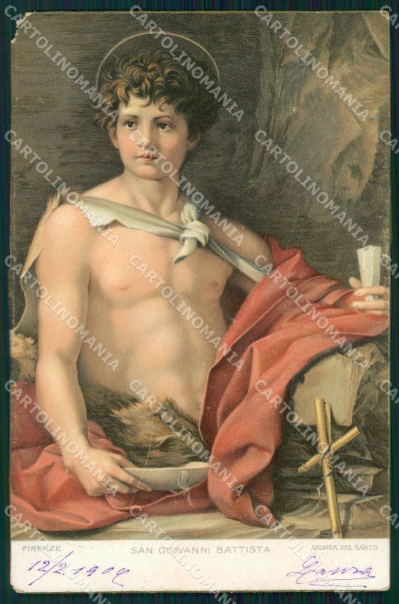 Firenze Città Andrea Del Sarto ABRASA Stengel cartolina KF2846 – fronte
