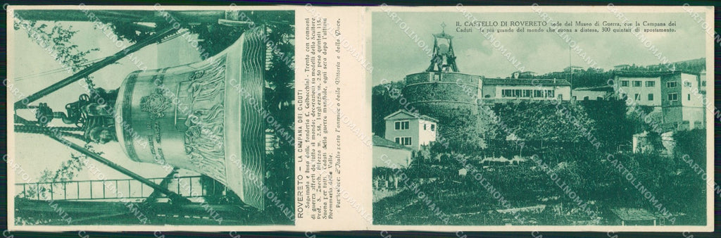 Trento Rovereto Campana doppia cartolina KF3096 – fronte