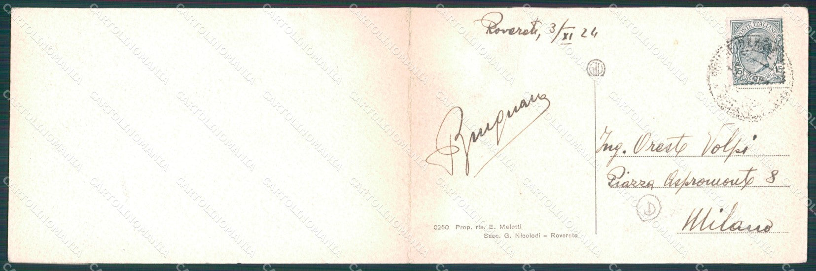 Trento Rovereto doppia cartolina KF3097 – retro
