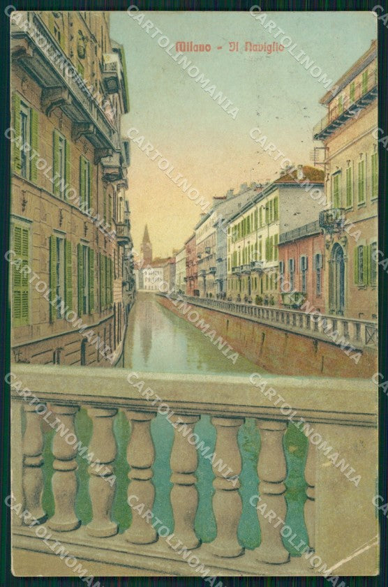 Milano Città Naviglio PIEGA cartolina KF3141 – fronte