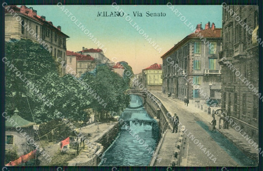 Milano Città Via Senato Naviglio cartolina KF3143 – fronte