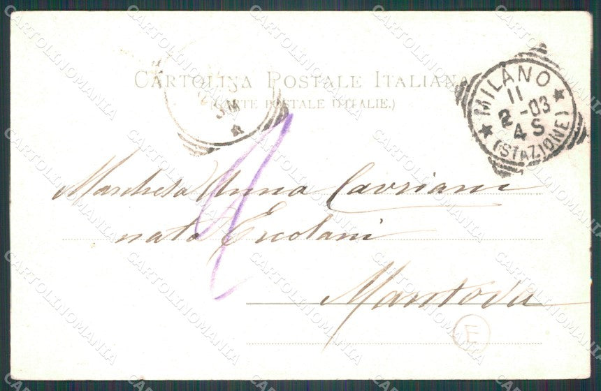 Milano Città Naviglio Grande Barche cartolina KF3167 – retro