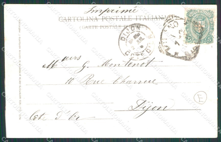 Milano Città Laghetto Canottieri Olona Barche cartolina KF3169 – retro