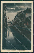 Milano Città Via Fatebenefratelli Naviglio Chiaro di Luna cartolina KF3174 – fronte