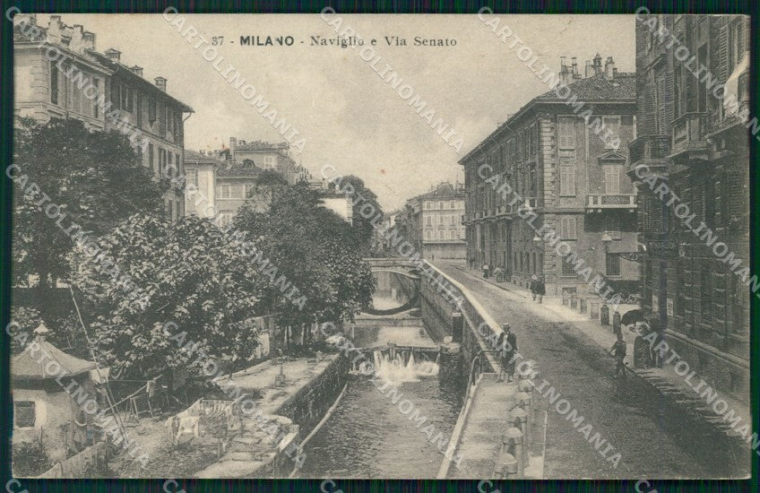 Milano Città Via Senato Naviglio cartolina KF3180 – fronte