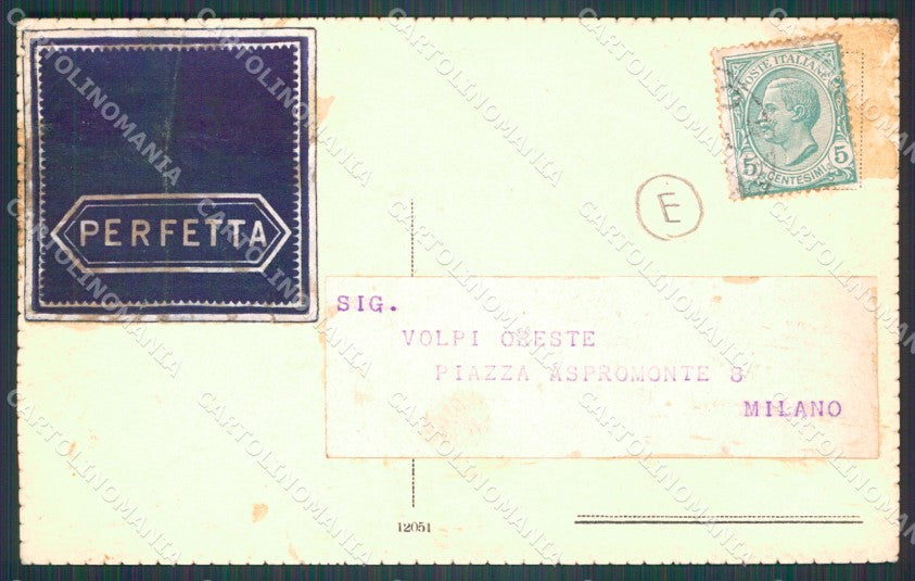 Milano Città Via Senato Naviglio PIEGHINA cartolina KF3184 – retro