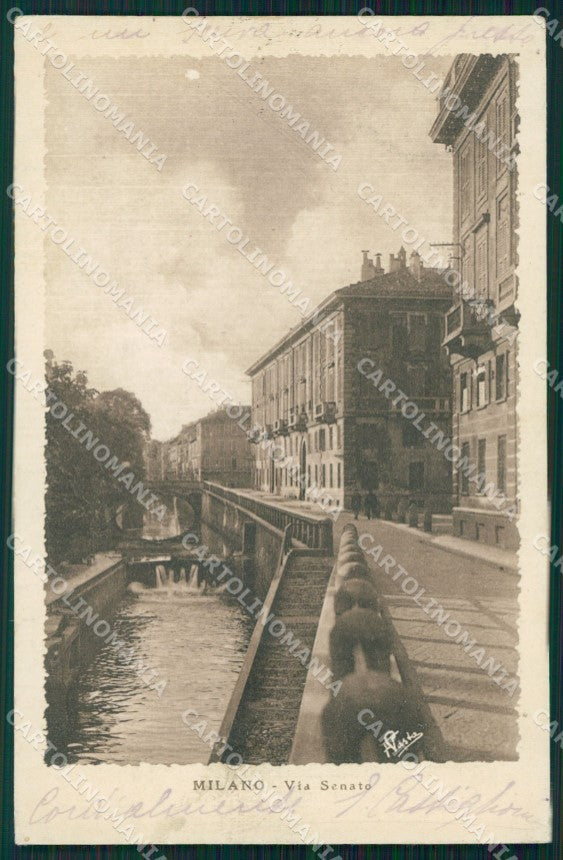 Milano Città Via Senato Naviglio cartolina KF3191 – fronte