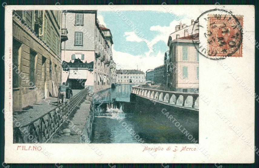 Milano Città Naviglio di San Marco cartolina KF3200 – fronte