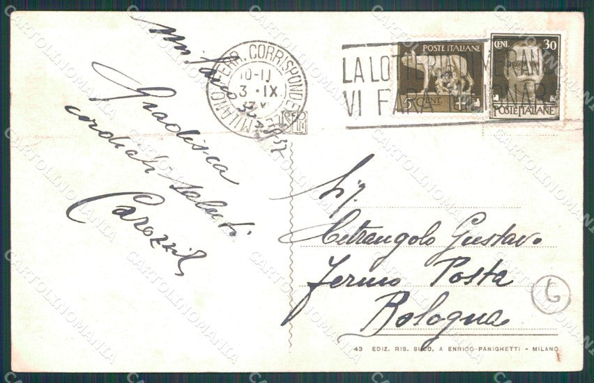 Milano Città Darsena Porta Ticinese Barche cartolina KF3212 – retro