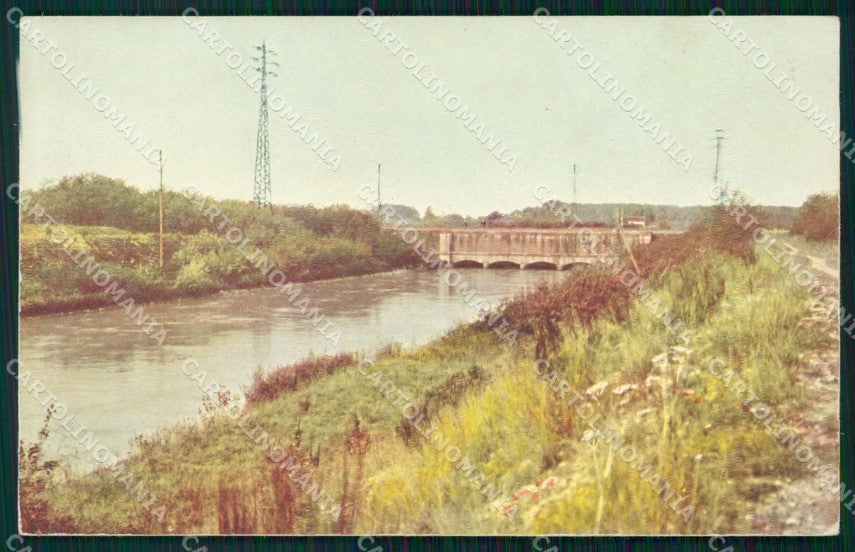 Novara Recetto Canale Cavour sotto il Fiume Sesia cartolina KF3230 – fronte