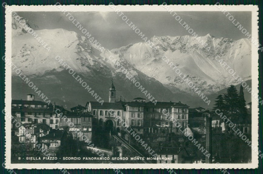 Biella Città Monte Mombarone Foto cartolina KF3233 – fronte