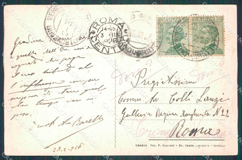 Vercelli Città cartolina KF3235 – retro