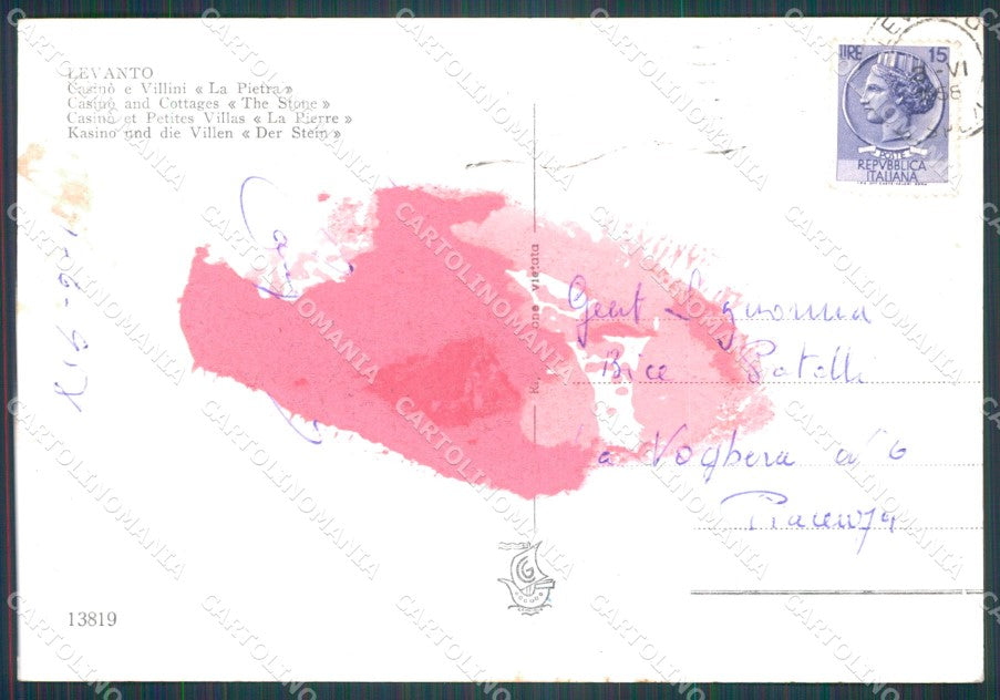 La Spezia Levanto COLLA Foto FG cartolina KF3254 – retro