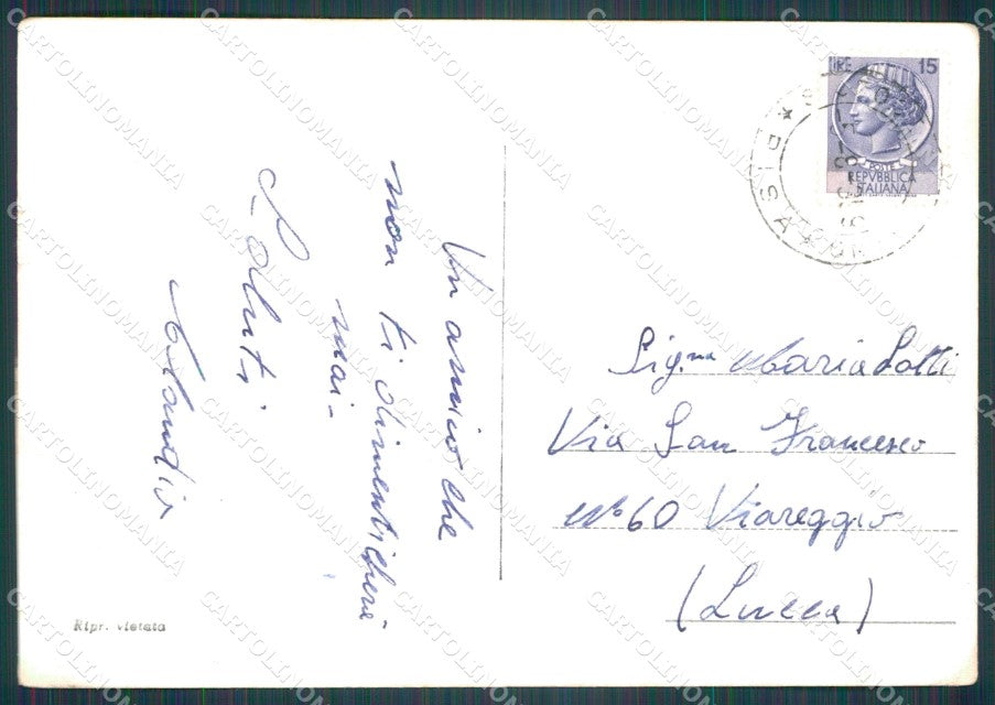 Pisa Santa Croce sull'Arno PIEGHINA Foto FG cartolina KF3258 – retro