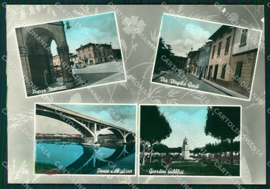 Pisa Santa Croce sull'Arno PIEGHINA ABRASA Foto FG cartolina KF3261 – fronte