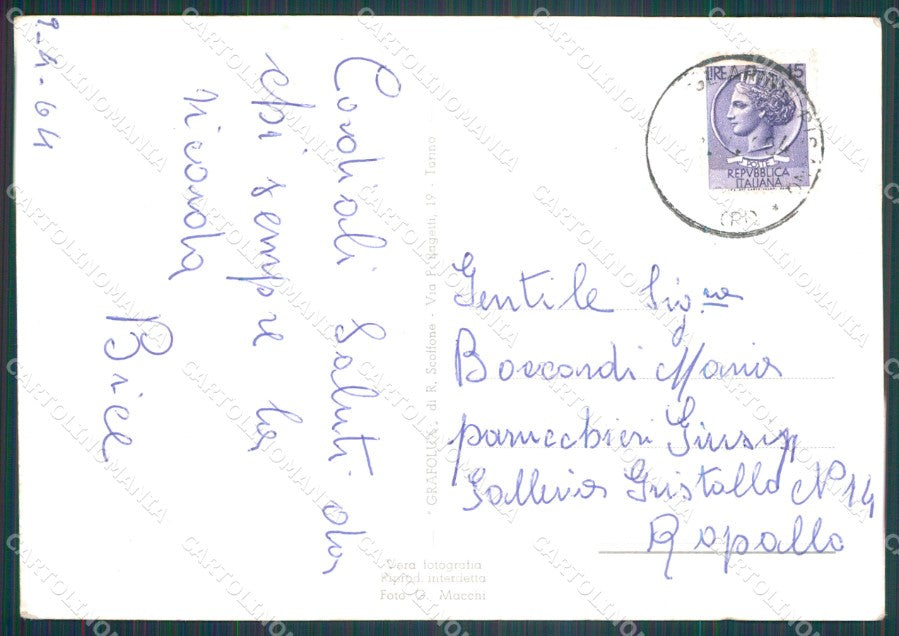 Pisa Vecchiano Migliarino Carretto Camion PIEGHINE Foto FG cartolina KF3267 – retro