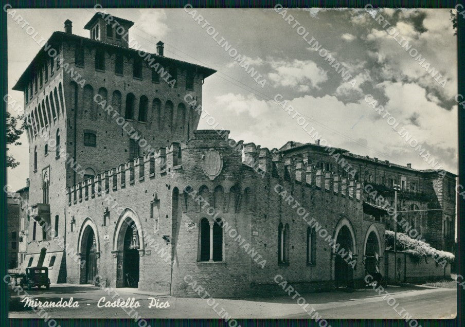 Modena Mirandola Castello Pico PIEGHINA Foto FG cartolina KF3296 – fronte