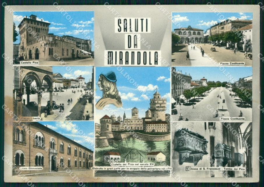 Modena Mirandola Saluti da Foto FG cartolina KF3303 – fronte