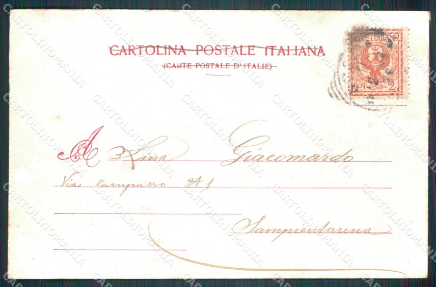 La Spezia città giardini pubblici postcard cartolina KF3319 – retro