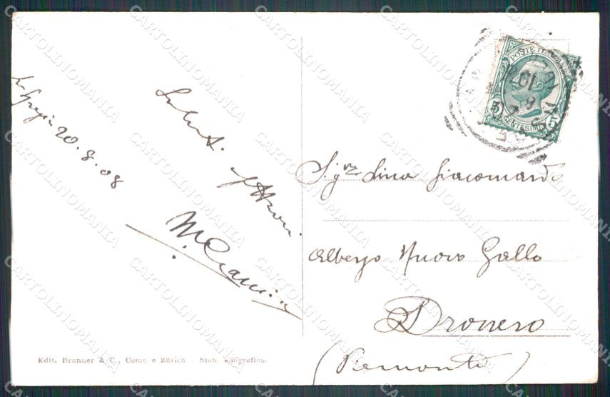 La Spezia città giardini pubblici postcard cartolina KF3321 – retro