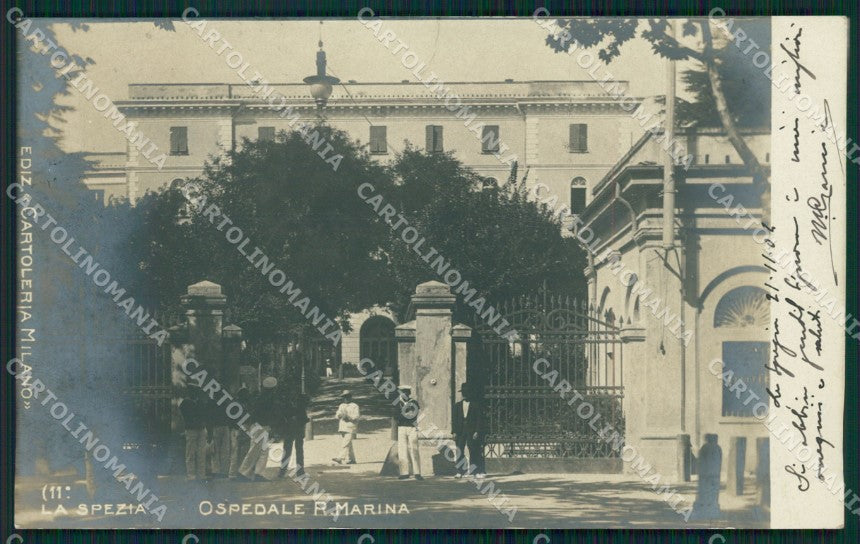 La Spezia da ospedale regia marina Foto postcard cartolina KF3322 – fronte